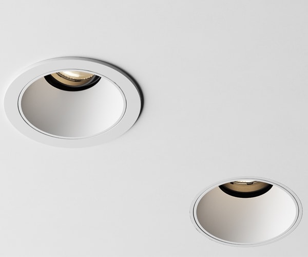 round downlight in the ceiling