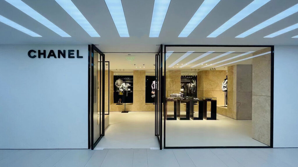 Lipal lighting for Chanel store