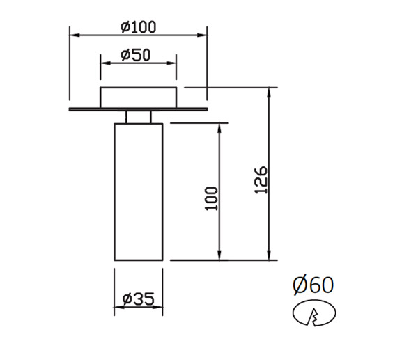 Lipal Quick plug QS035T drawing