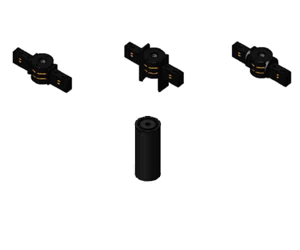 Micro 2WK 2 ways connector kit for 11mm magnetic track use